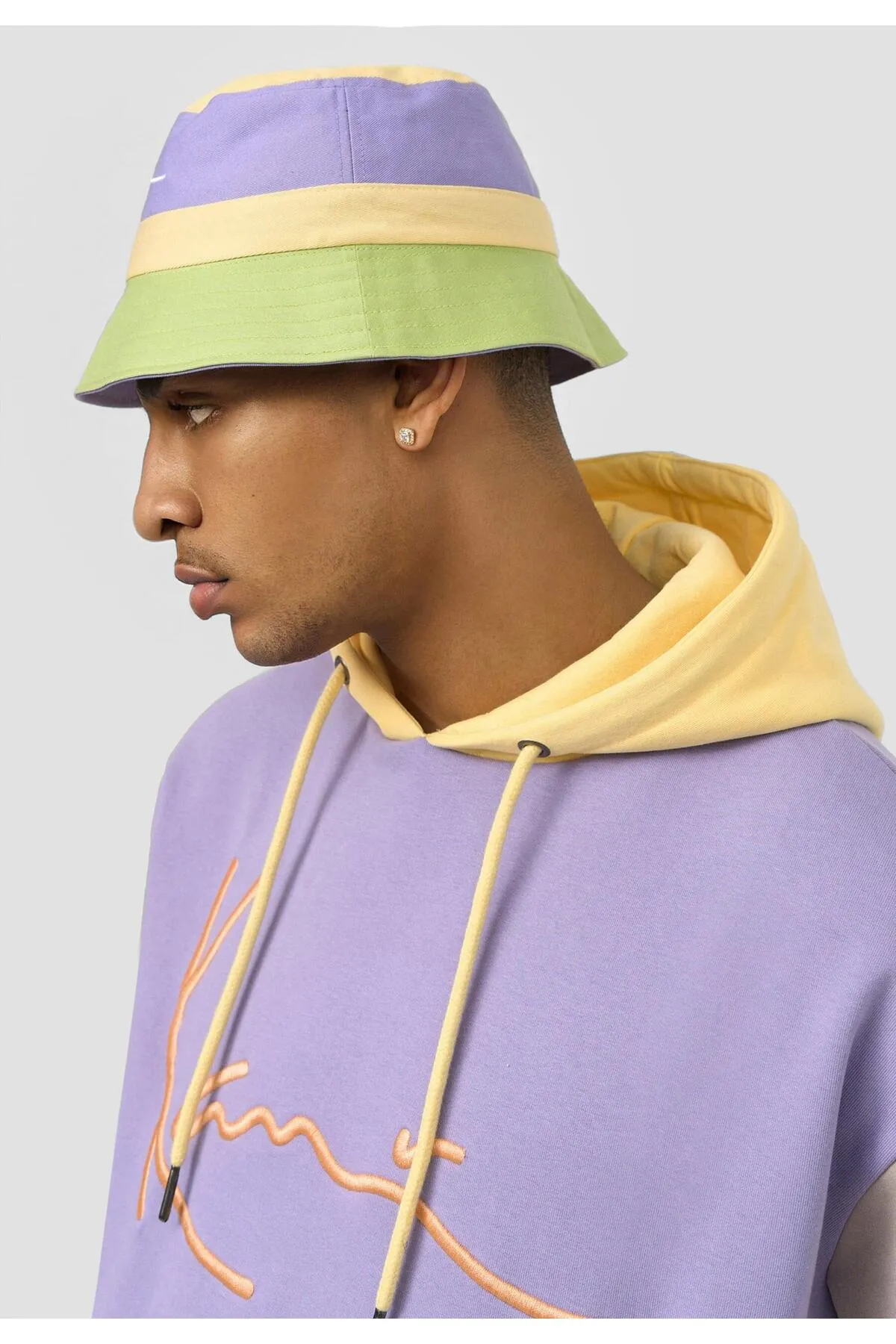 KARL KANI  Accessoires KA221-044-1 KK Signature Wendbarer Block-Bucket-Hat