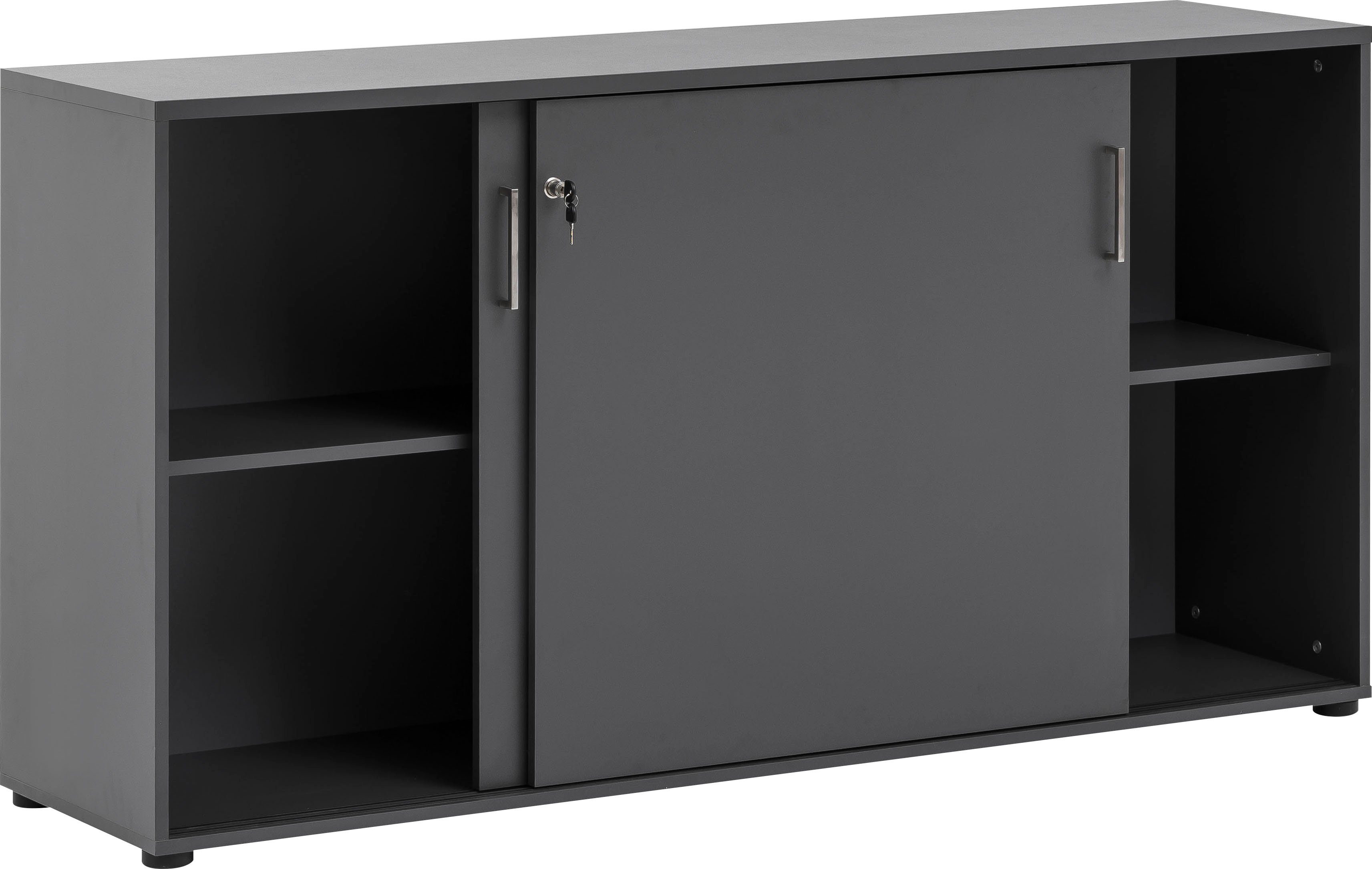 Schildmeyer Aktenschrank Serie 1500 abschließbare Kommode, Maße B160,2 x T41 x H84,2 cm, Made in Germany