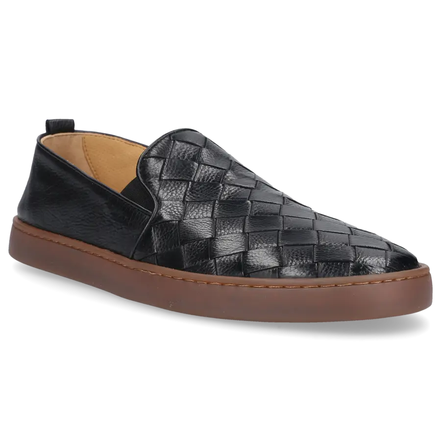 Henderson - Slipper ANTIPAROS Kalbsleder - schwarz