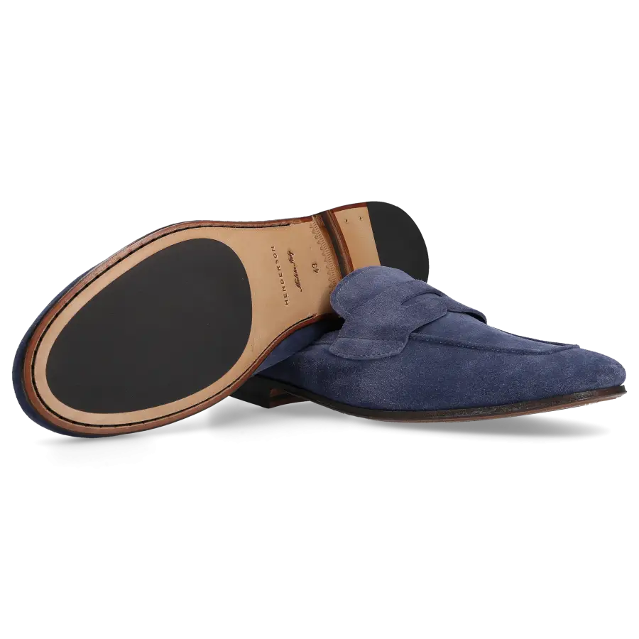 Henderson - Loafer CAPRI Veloursleder - blau
