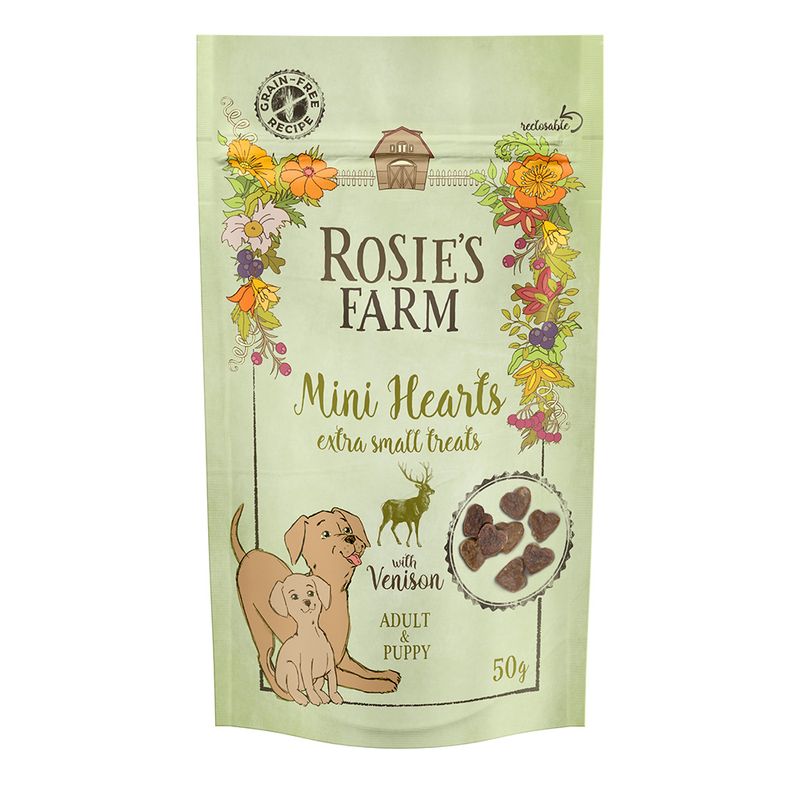 Rosie's Farm Snacks Puppy & Adult 'Mini Hearts' Wild