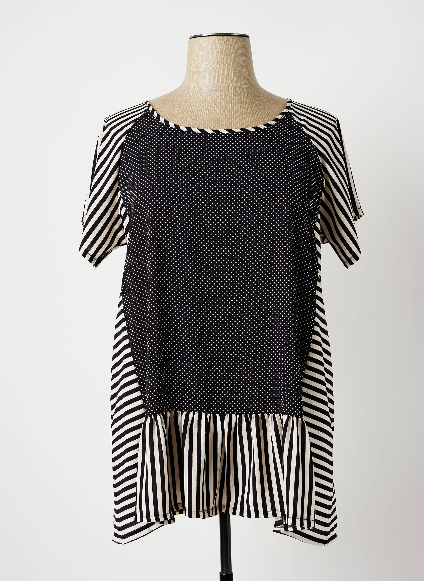 G Oze Tuniquemanchecourte Femme couleur noir
