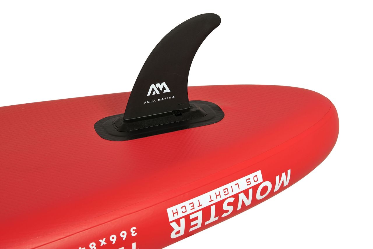 PureHaven Aqua Marina All-Around SUP Board 366x84 cm mit Reißverschlussrucksack Double Action-Pumpe LIQUID AIR Paddel Einschub-Mittelfinne Sicherheitsleine Rot