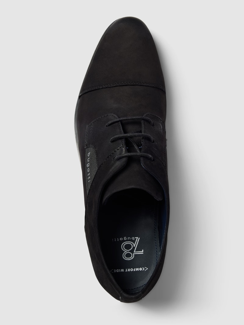 Derby-Schuhe aus Leder Modell 'GAPO' in schwarz