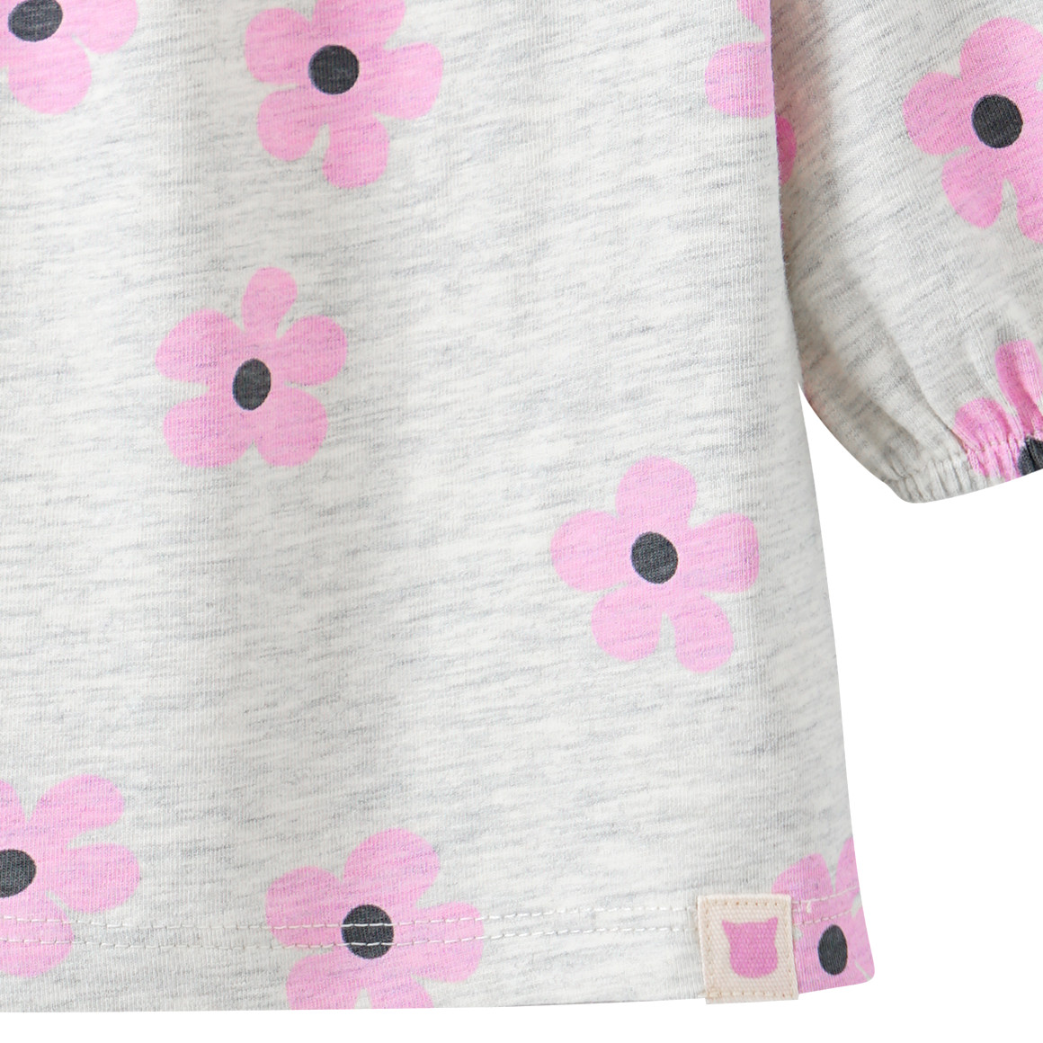 Newborn Langarmshirt mit Blumen-Allover