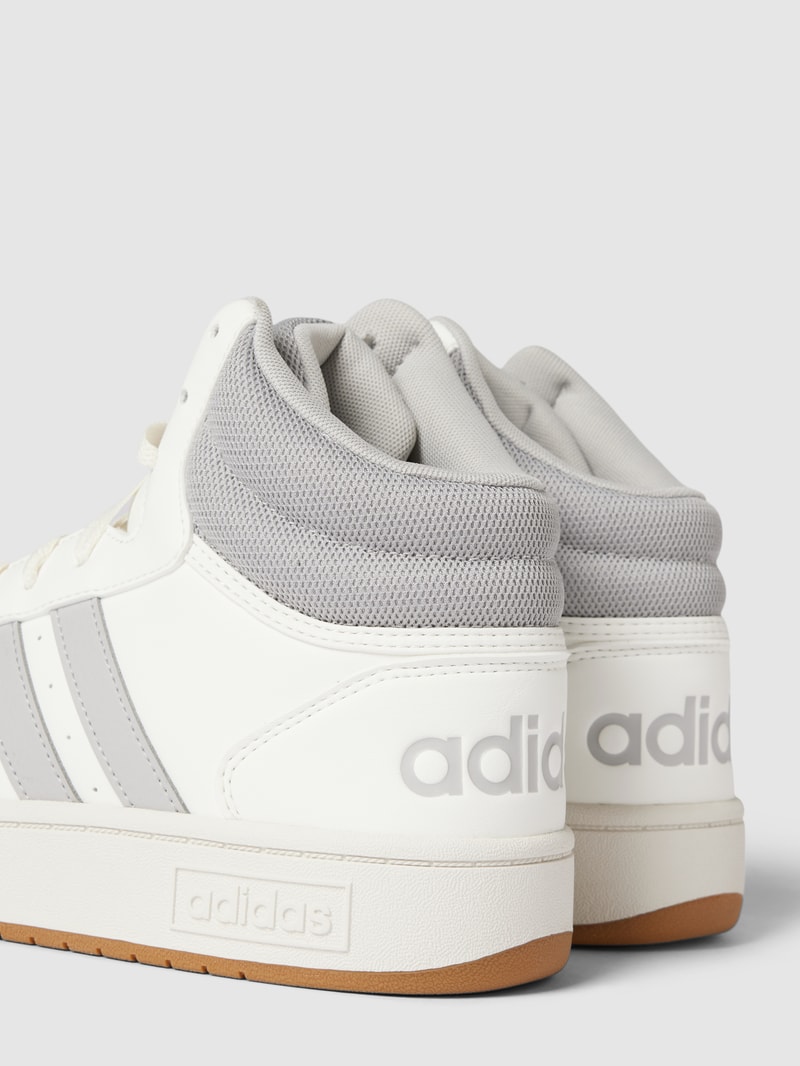 High Top Sneaker mit Kontrastbesatz Modell 'HOOPS 3.0 MID' in weiß