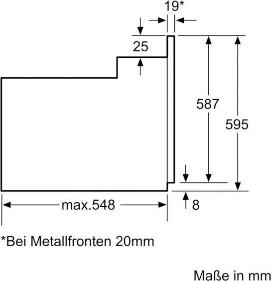 BOSCH Einbaubackofen Serie 2 HBF133BR0, mit Teleskopauszug nachrüstbar, ecoClean Direct