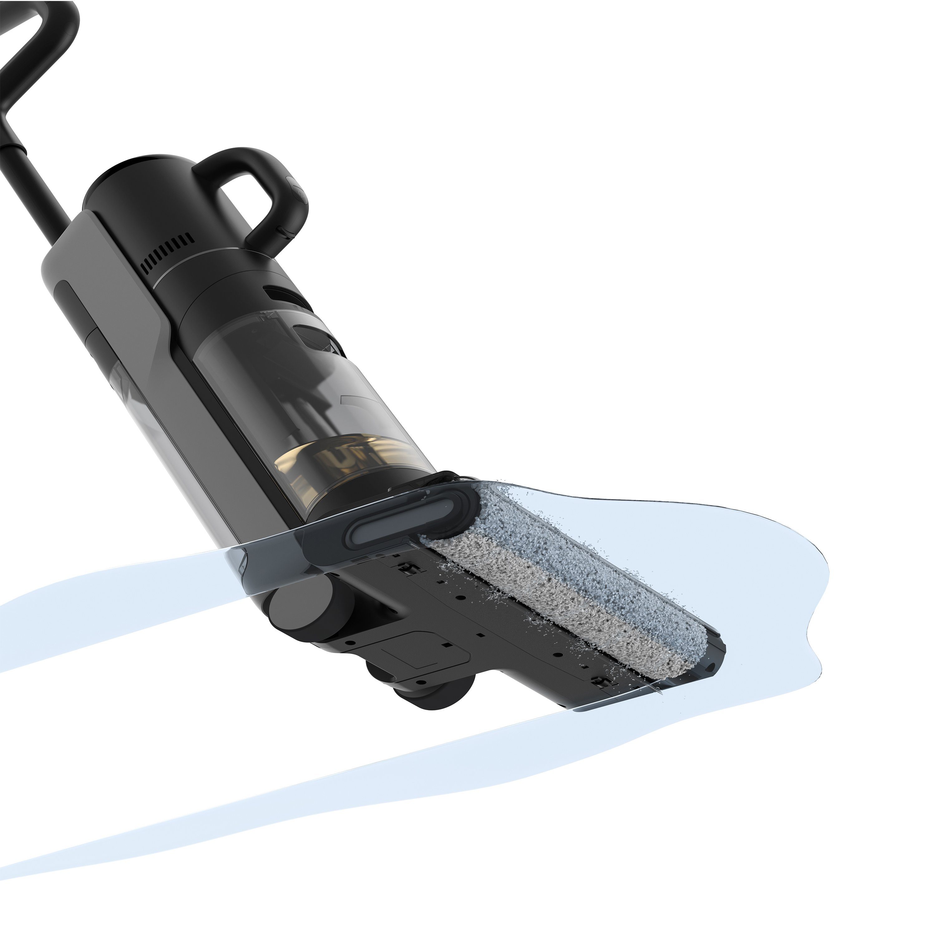 dreame Nass-Trocken-Sauger M12, Hand-Stiel-Sauger, ohne Kabel, 2 Modi, Kantenreinigungsdesign, beutellos, mit Milbenentferner, Schmutz-Erkennung, Selbstreinigend, LED-Display