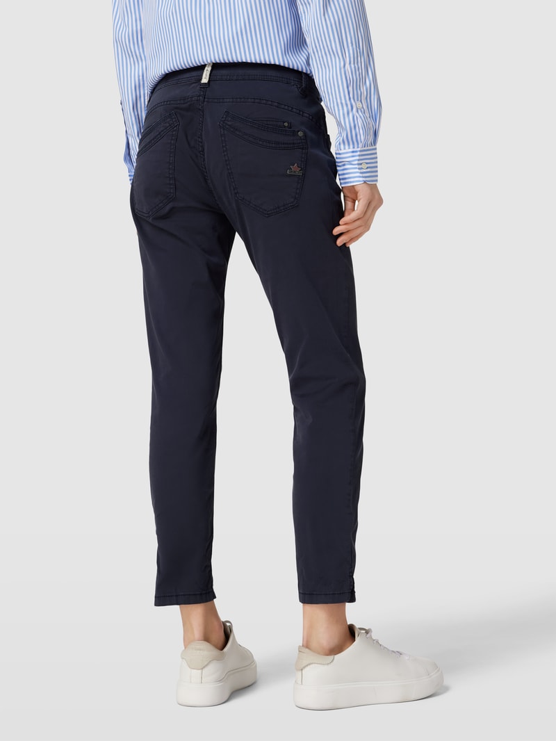 Hose mit Label-Detail Modell 'Malibu' in dunkelblau