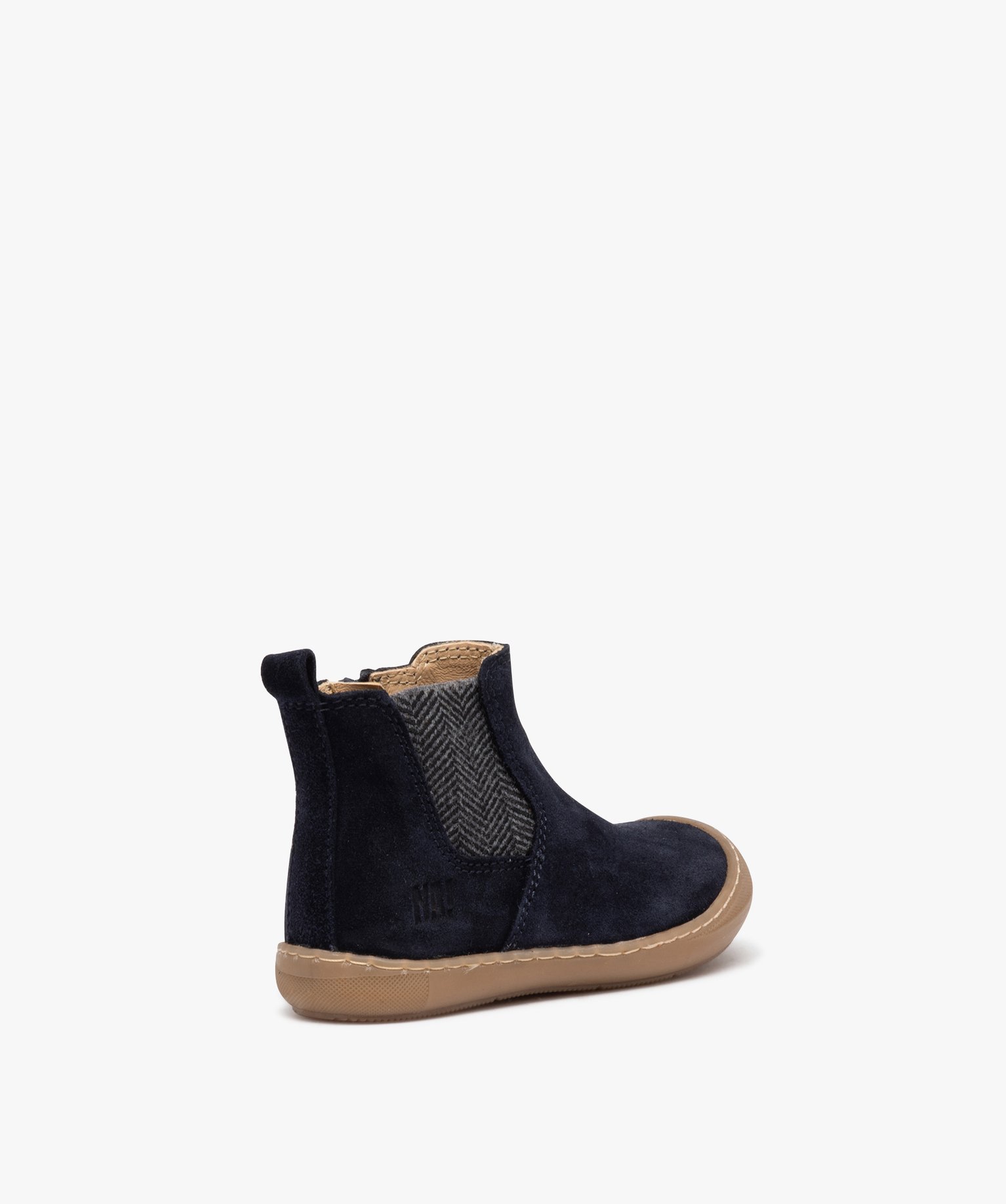 Boots Chelsea en cuir velours bébé Garçon - NA! marine | GEMO