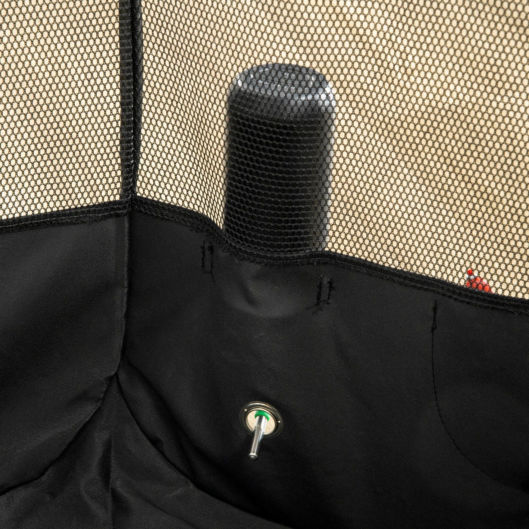 PawHut Freigehege Welpenlaufstall Faltbarer Freigehege Wasserdicht Tragbar, BxLxH: 92x92x58 cm, mit Schutznetz