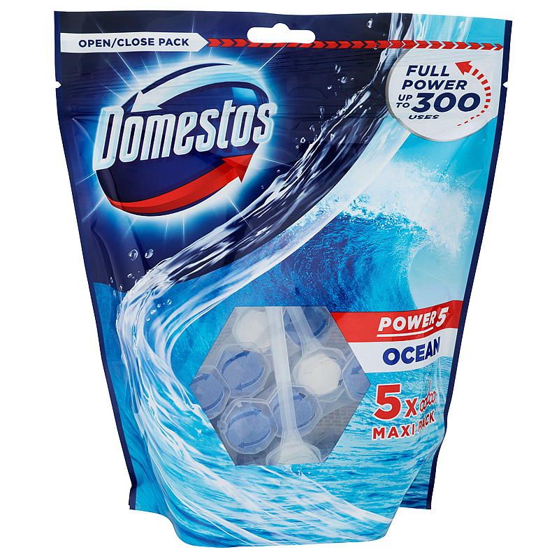 Domestos Wc-rens blokk 5-pk Ocean Domestos