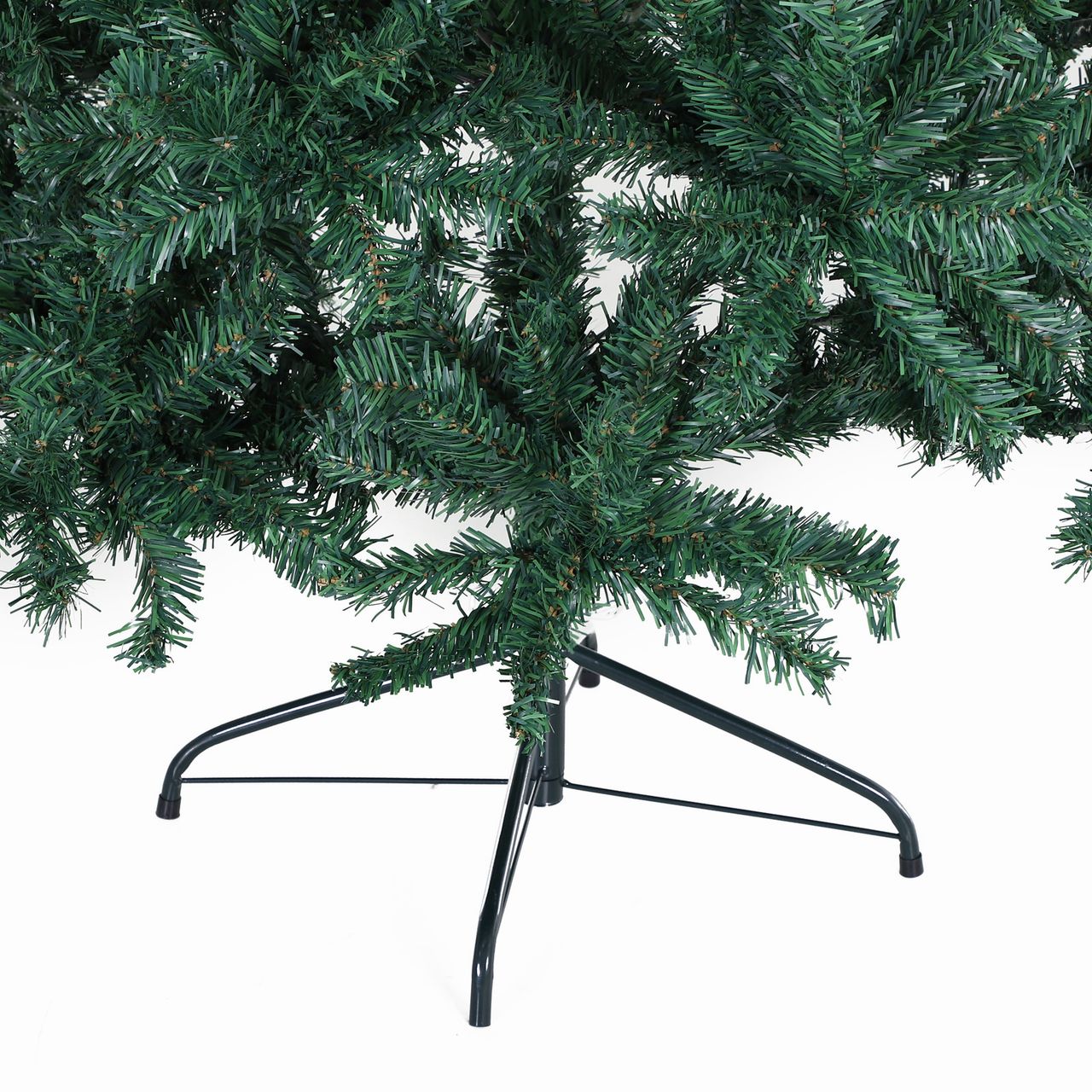 HOMCOM Weihnachtsbaum Tannenbaum Christbaum 1000 Äste Fichte PVC Grün Ø102 x H180 cm