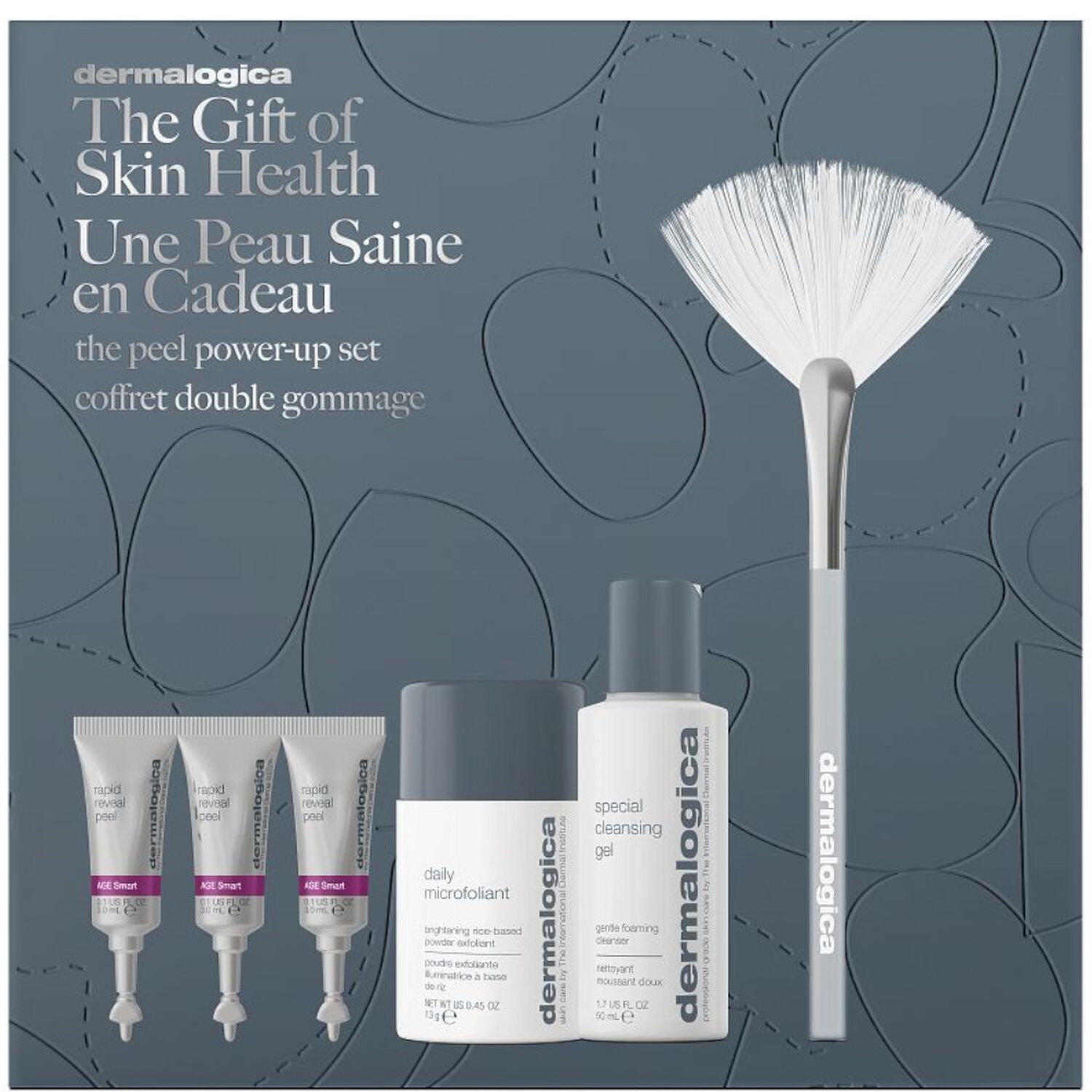 Dermalogica The Peel Power-Up Coffret Double Peeling - 3 Produits + Pinceau de Soin