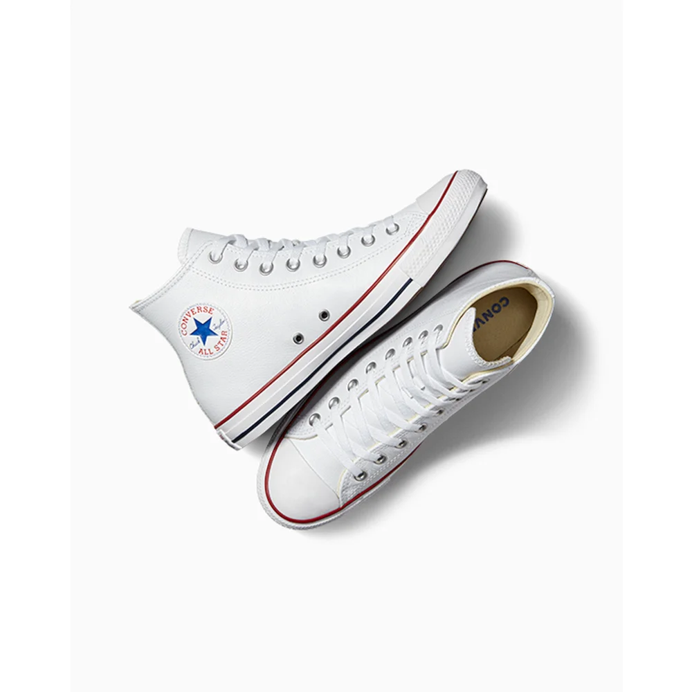 Converse Chuck Taylor All Star Leather Hi 132169C / weiss