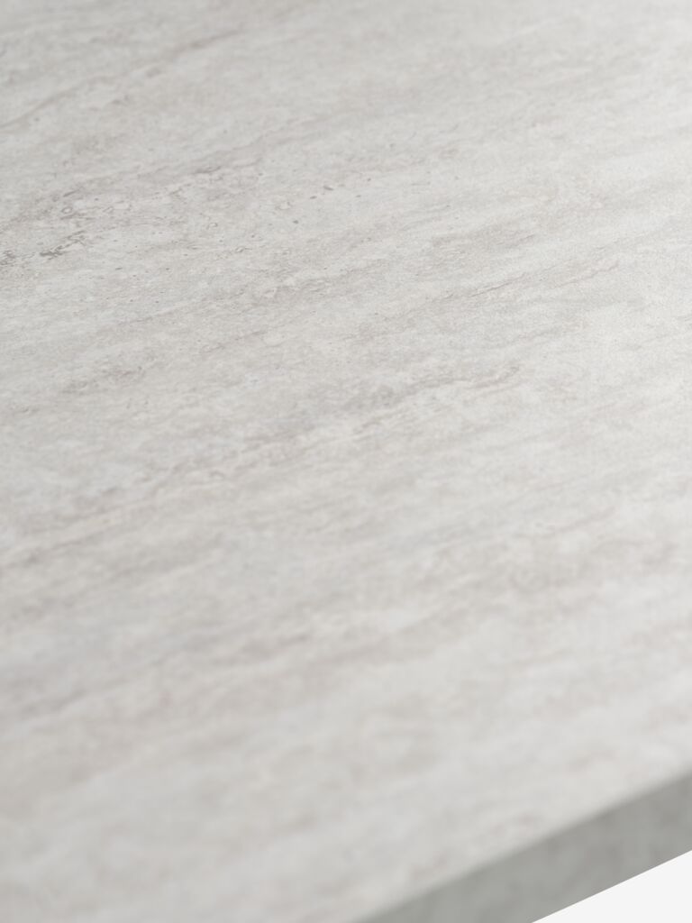Mesa de jantar KRONDAL Ø110 na cor travertino