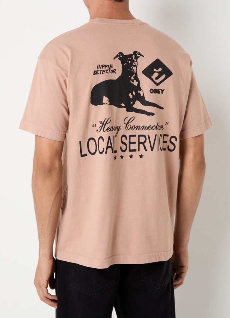 Obey Heavy Connection T-shirt with front and back print