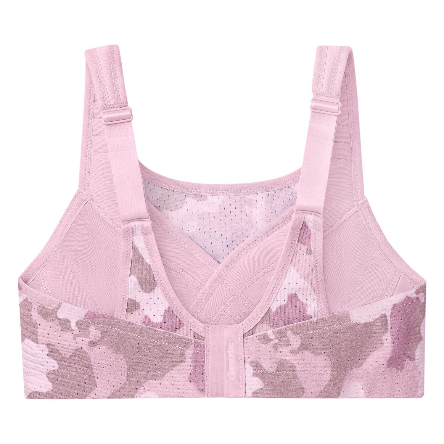 Sport-BH mit variablem Halt - Pink Camouflage