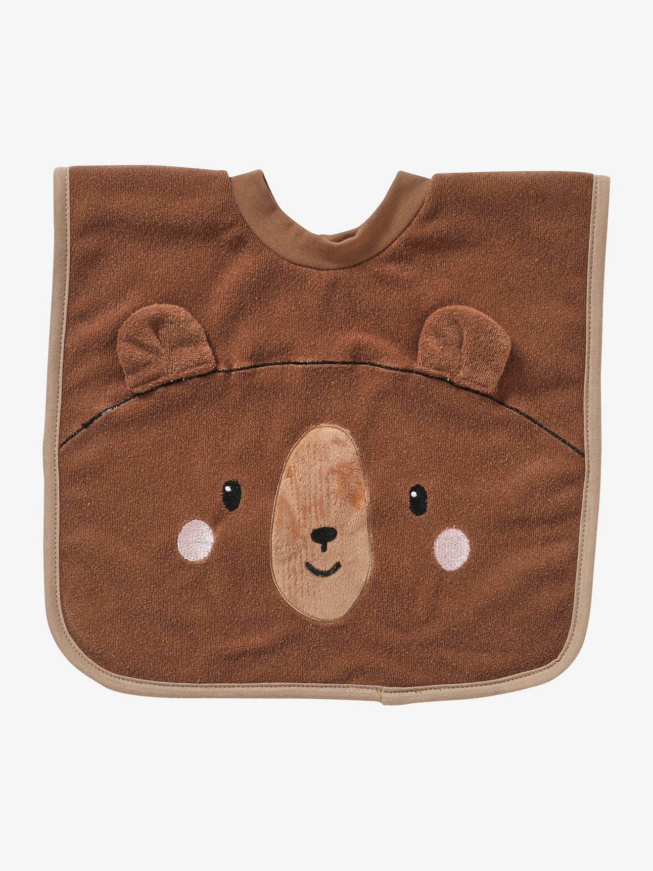 Vertbaudet Großes Baby Lätzchen, personalisierbar - rosa katze