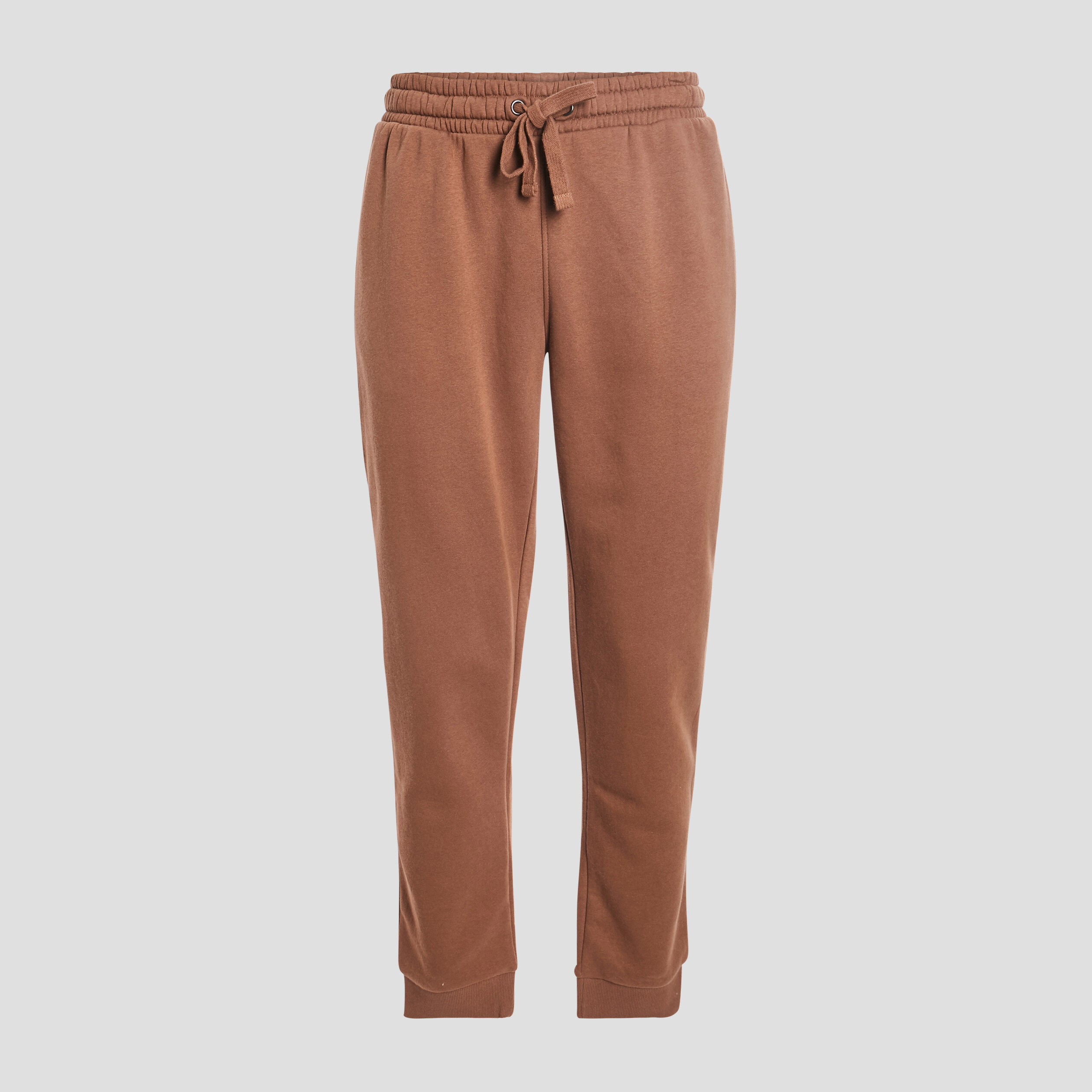 Jogging droit molleton marron homme | La Halle