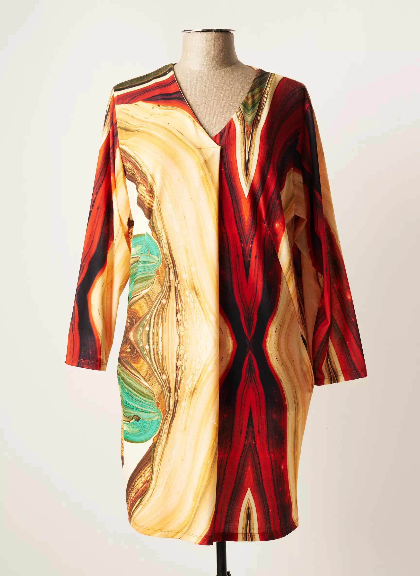 Joy Robes Mi Longues Femme couleur jaune