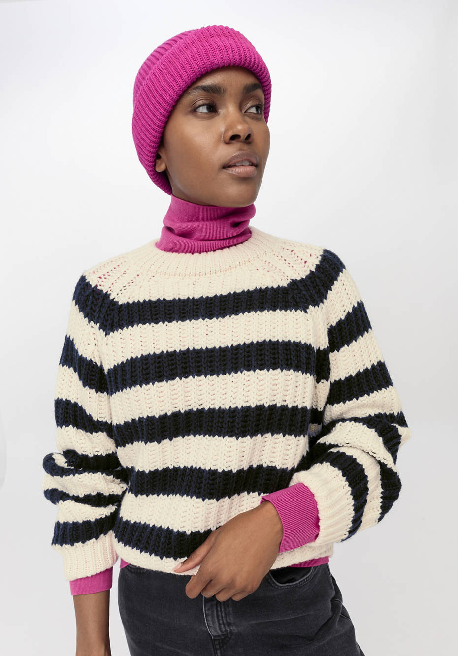 Unisex Strickmütze aus reiner Bio-Baumwolle