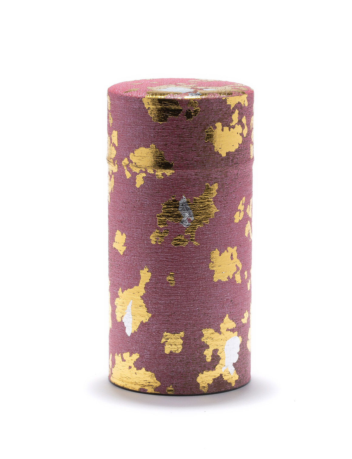 PINKU  boîte à thé papier washi rose et or 150G