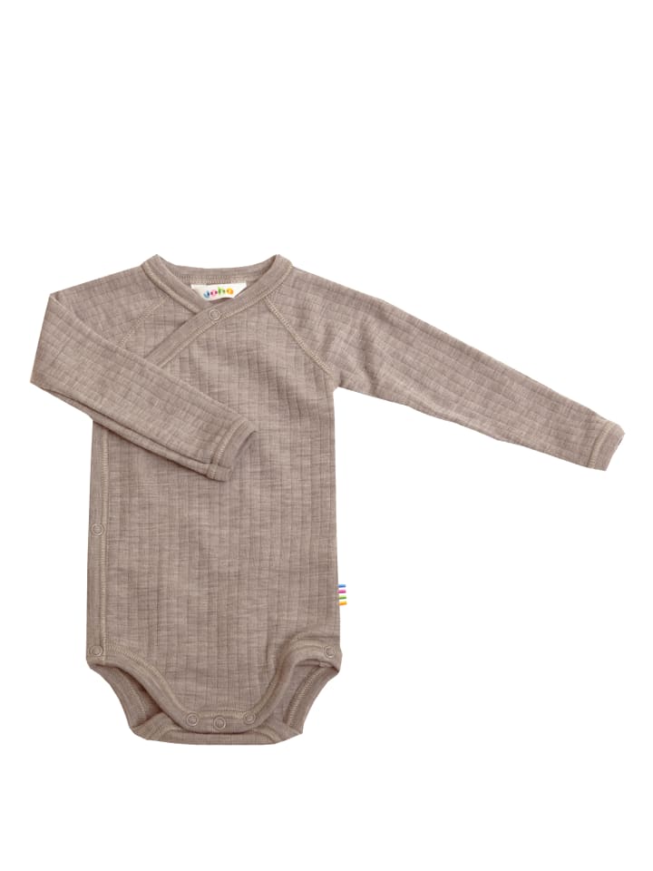 Joha Wickel-Body langarm Merino-Wolle in sesam melange günstig kaufen