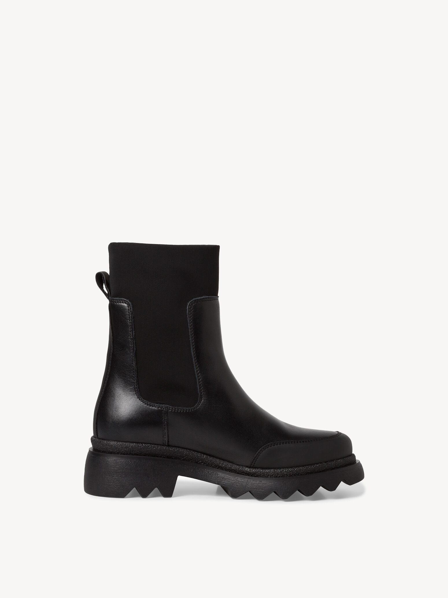 Bottine en cuir - noir