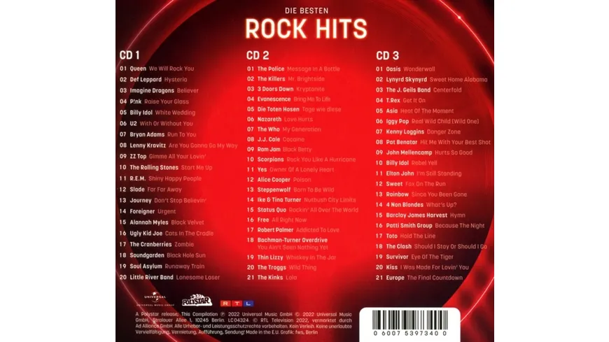 Die Ultimative Chartshow-Die Besten Rock Hits