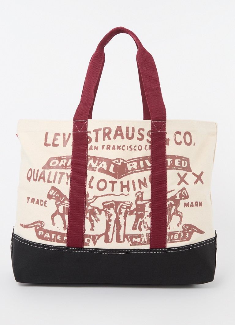 Levi's audekla iepirkumu soma ar Two Horse logotipu
