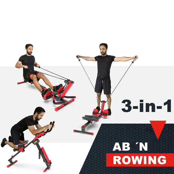 AB Rowing Multifunktions-Trainingsgerät mit Bändern