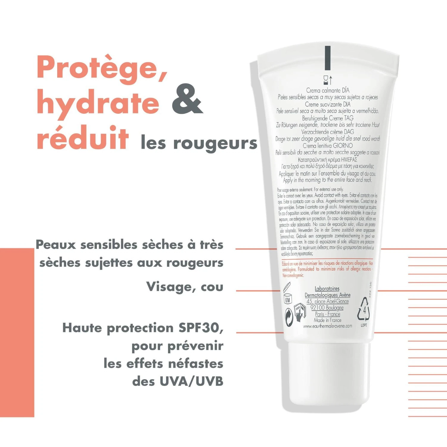 Avène nomierinošais krēms SPF30