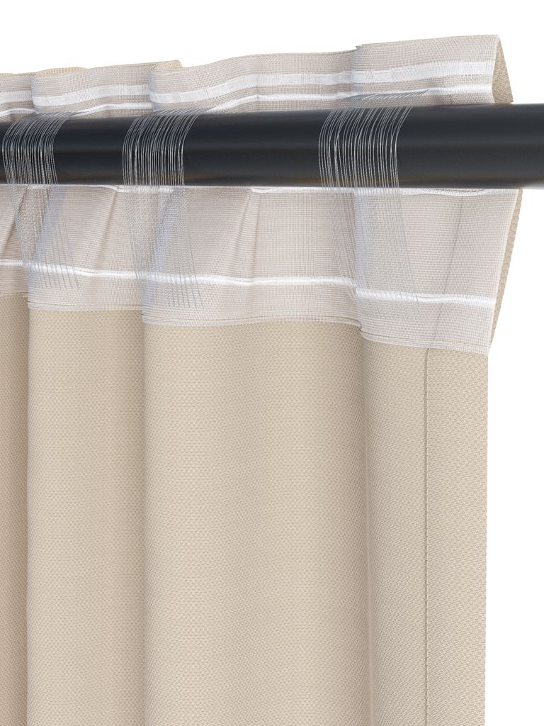 ROXEN Zasłona ROXEN 1x140x245cm beżowa