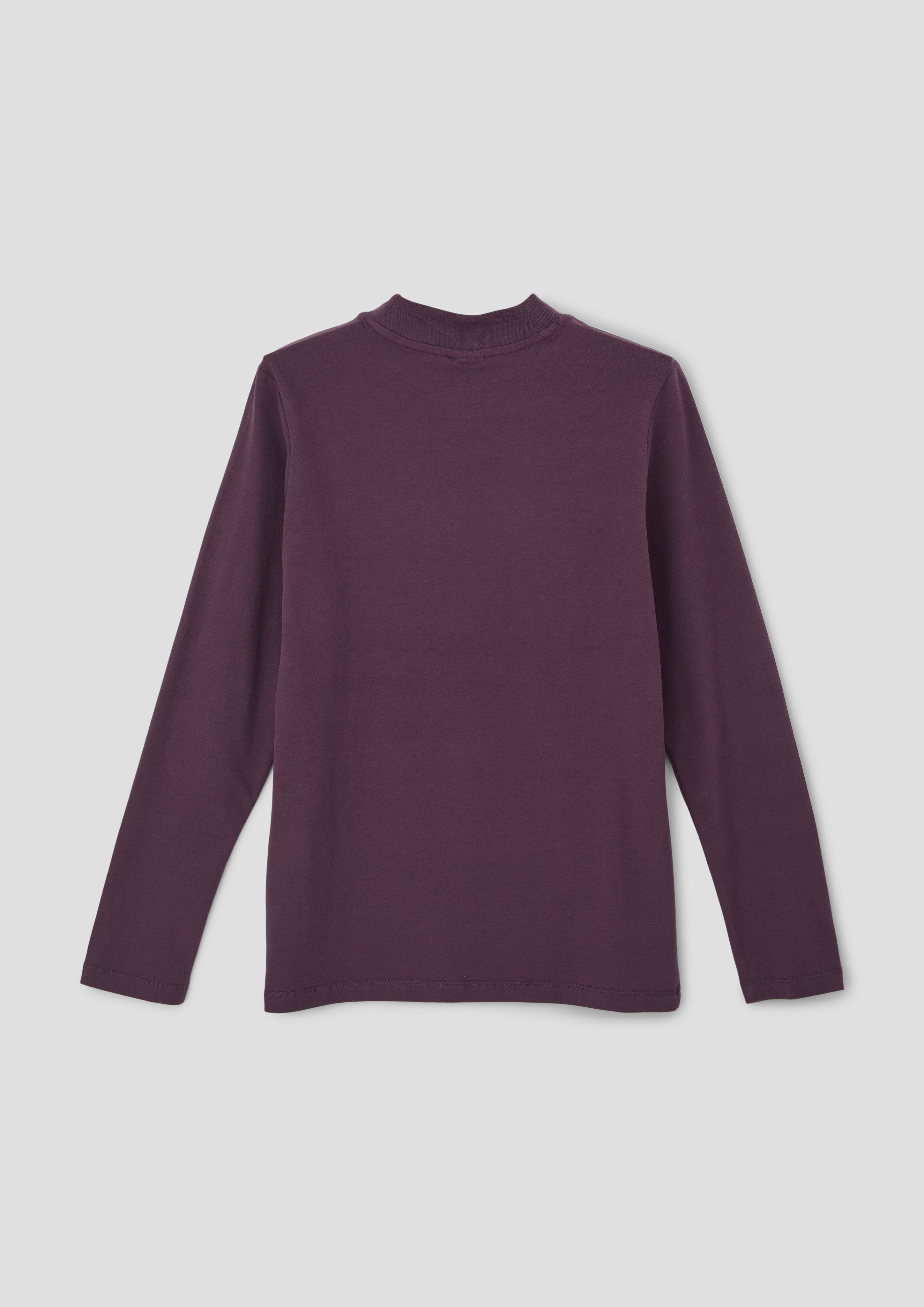Longsleeve mit geripptem Stehkragen  2134083-4889