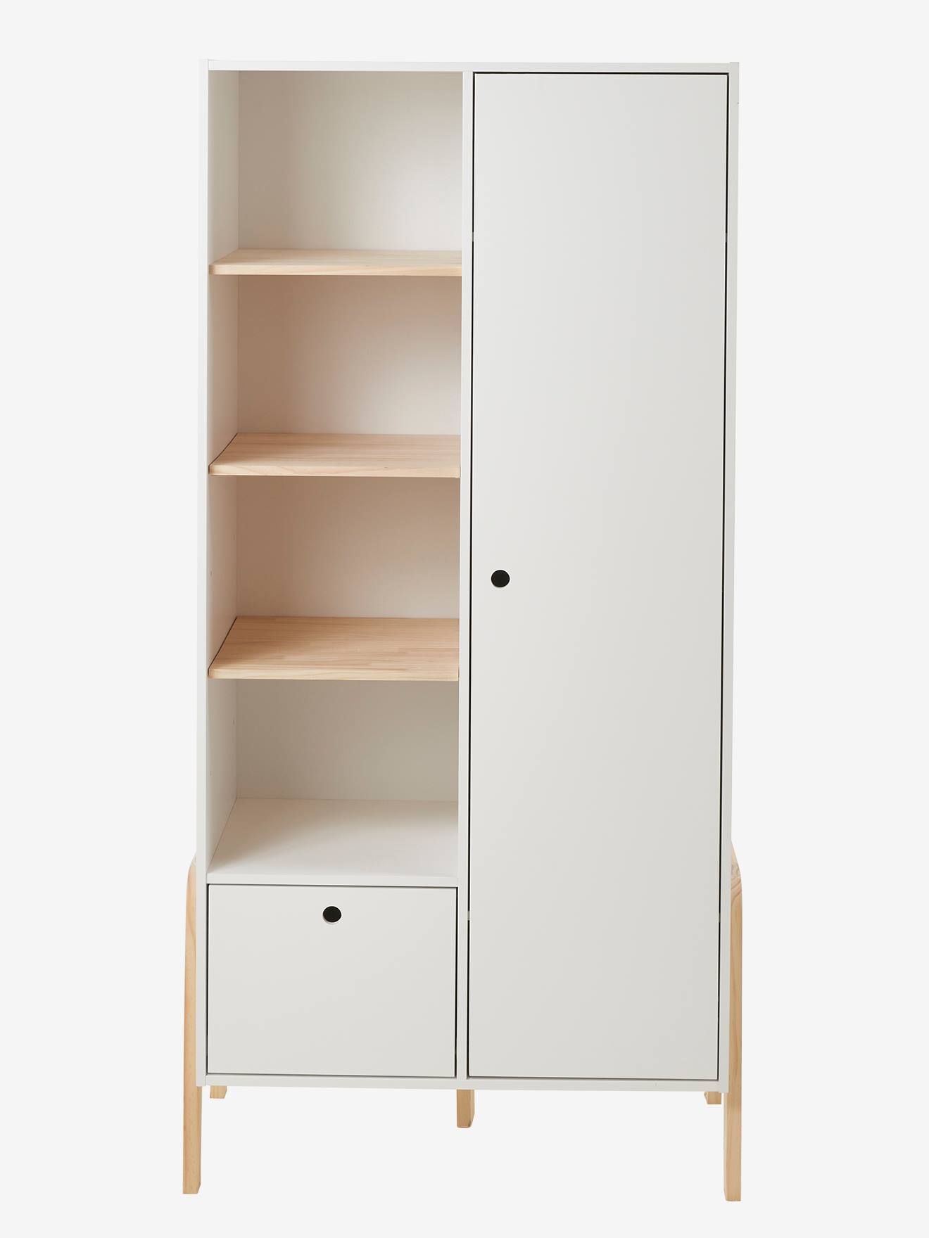 Vertbaudet Kinderzimmer Kleiderschrank RETRO - weiß