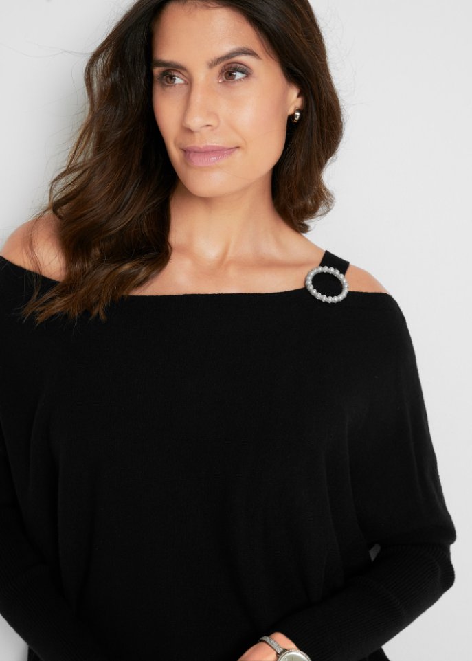 Pullover mit Perlendetail