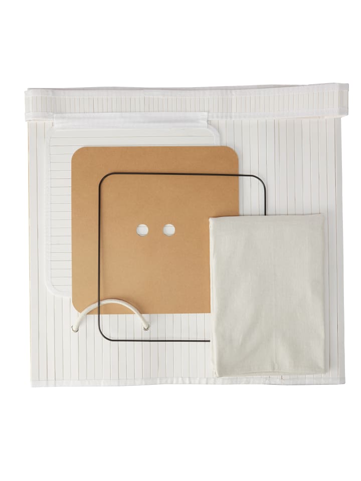 relaxdays Wäschekorb in Weiß - (B)36 x (H)63 x (T)36 cm günstig kaufen onesize