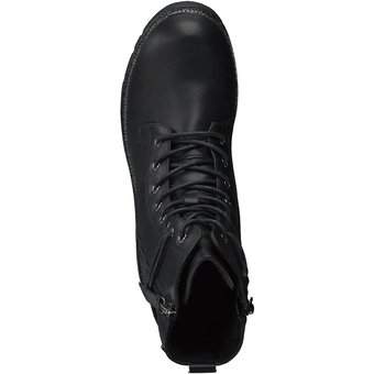Barbarella Schnür Boots in schwarz