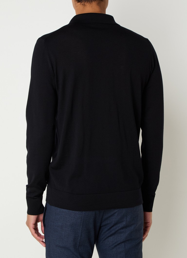 Strellson Marek fine-knit regular fit shirt made of virgin wool