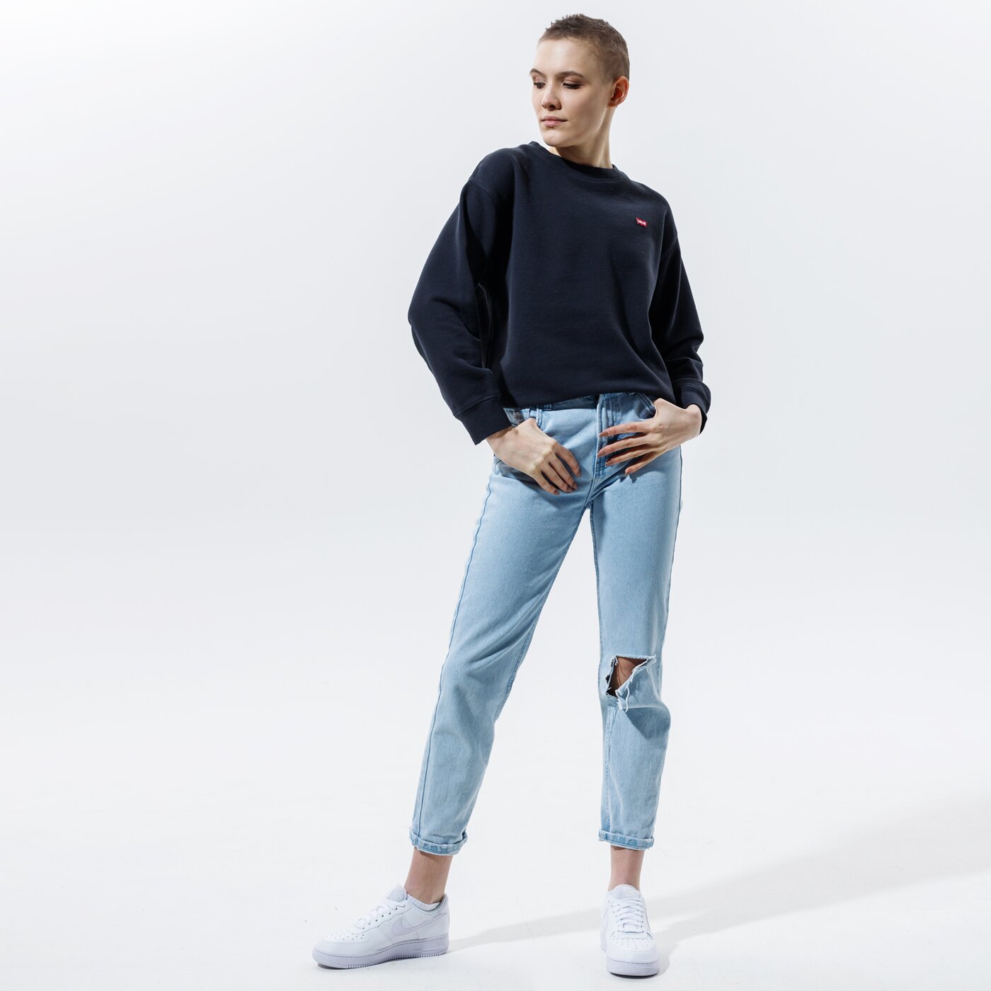 LEVI'S SWEATSHIRT STANDARD CREW Schwarz
