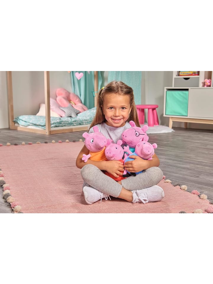 Simba Peppa Wutz Plüschtier - Familie im Auto (4-tlg) in mehrfarbig günstig kaufen onesize