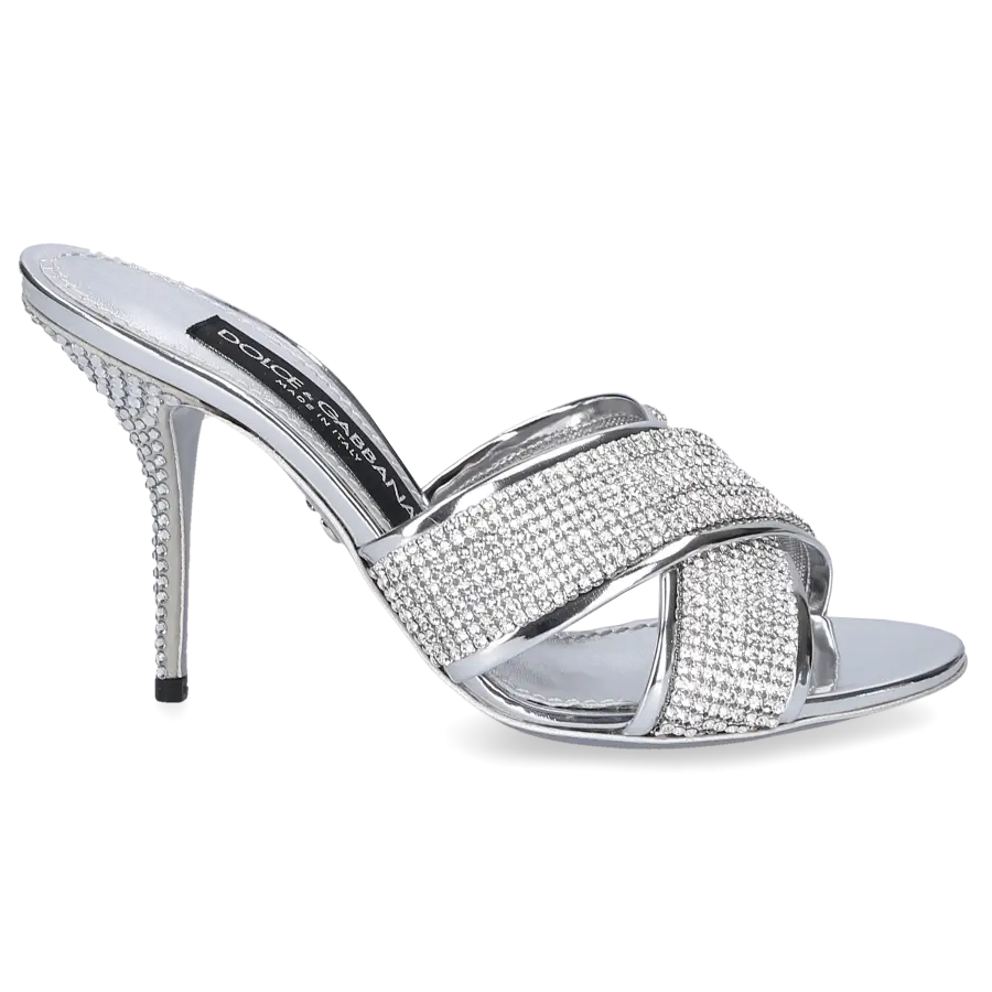 Dolce & Gabbana - Sandalen KEIRA 85 Kalbsleder - grau