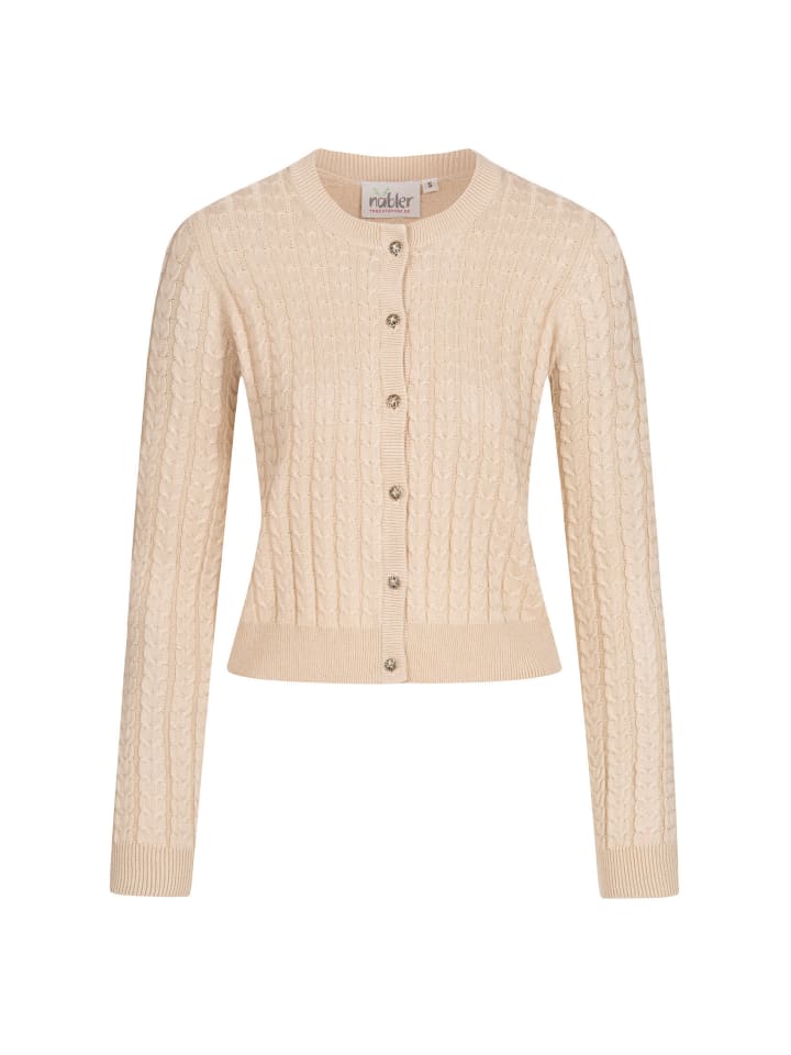 Nübler Strickjacke Langarm Sonja in Natur günstig kaufen