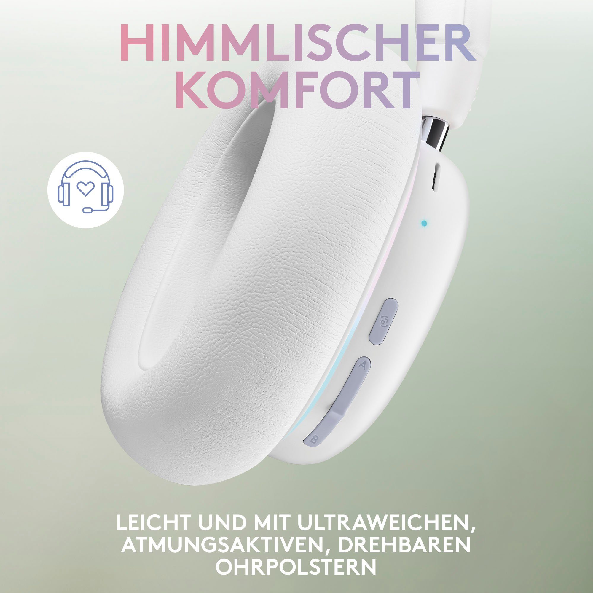 Logitech G G735 Gaming-Headset (Mikrofon abnehmbar, Bluetooth)