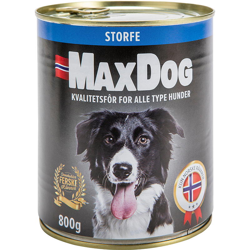 MaxDog Premium Hundemat 800 g Storfe, MaxDog Premium