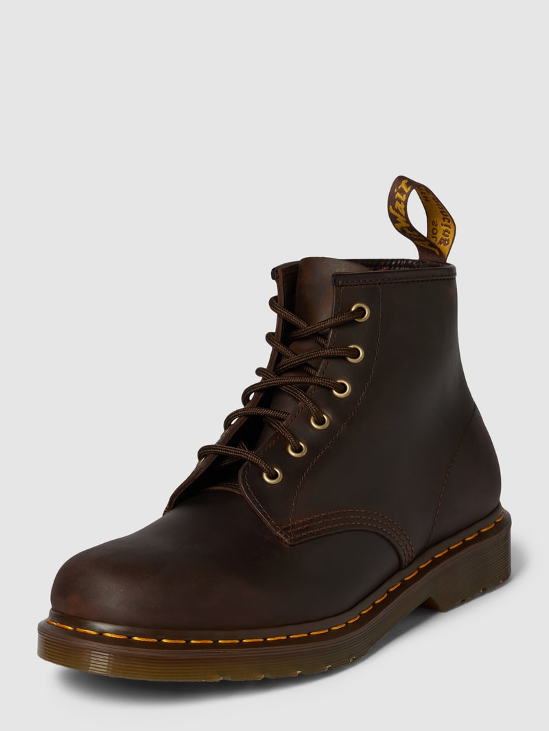 Boots aus Leder Modell 'EYE' in mittelbraun