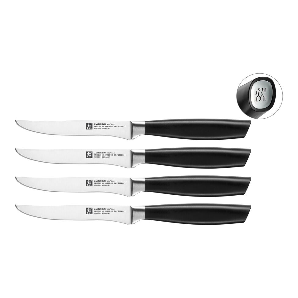 Steakmesserset 4-tlg, Silber