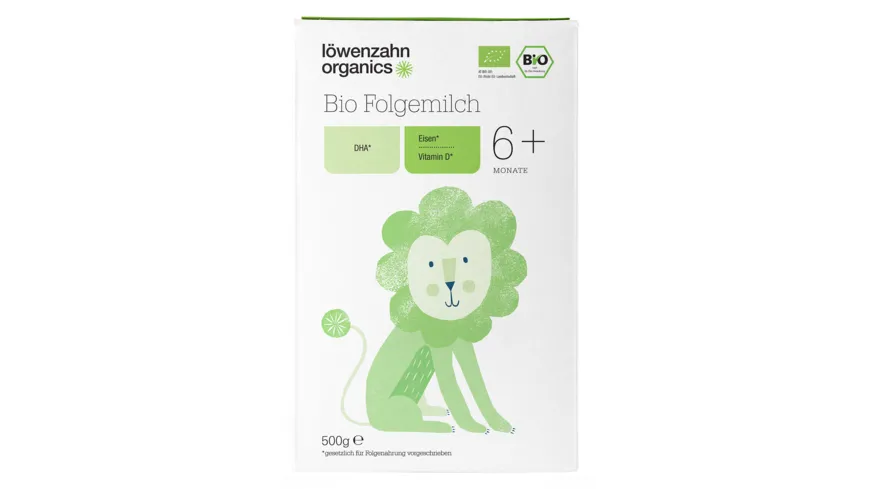 löwenzahn organics Bio Folgemilch 6+ 500 g