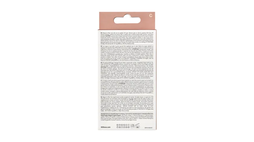 KISS Premium Nails Bare-But BNP02C - rosa